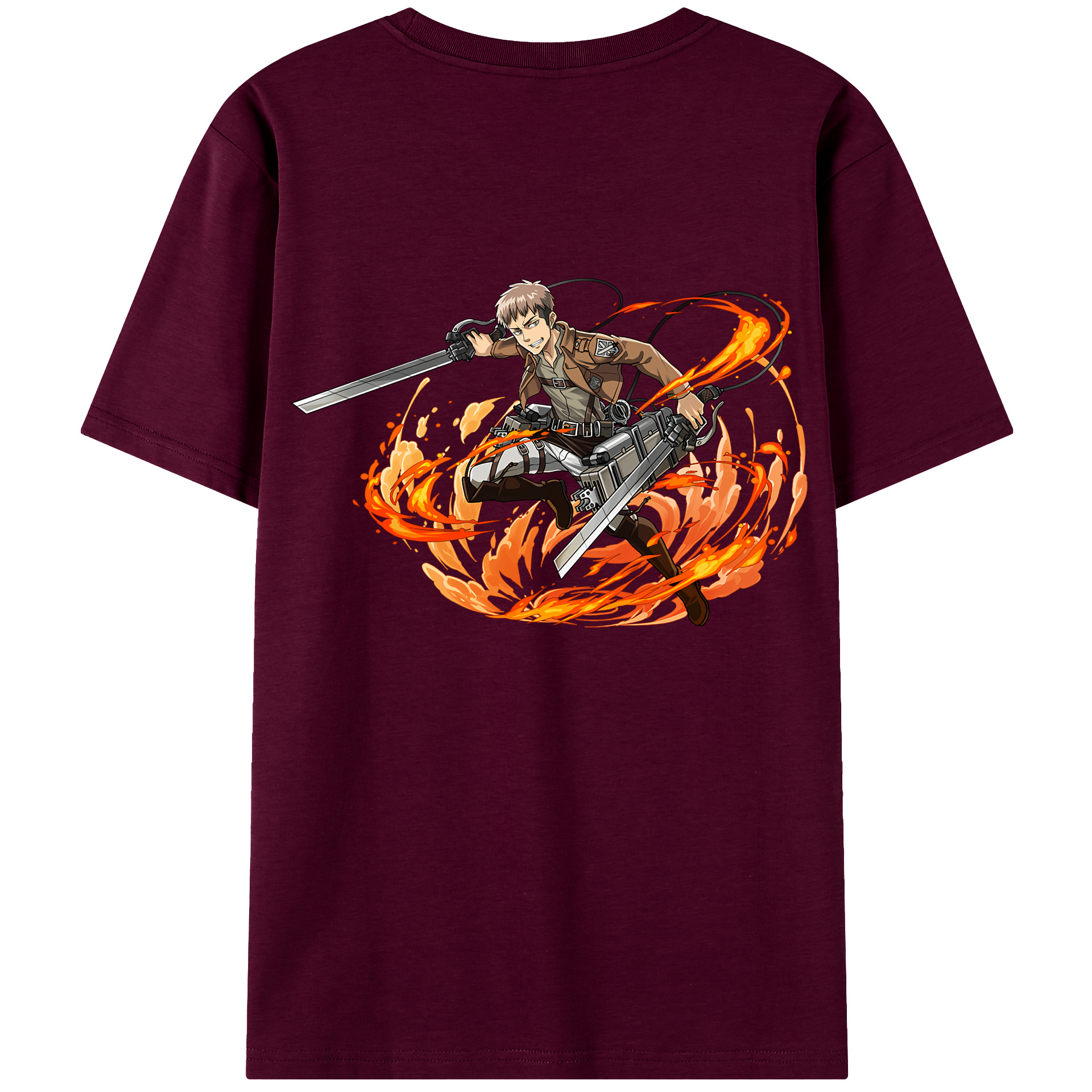 （画像用） 進撃の巨人 ジャン・キルシュタイン Attack on Titan Jean Kirstein レディース半袖Tシャツ(バックプリント)
